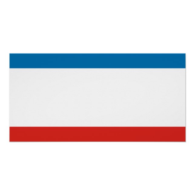 Póster Bandera de Crimea (Anverso)