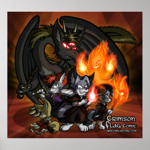 Póster Bandera de Crimson: Poster de villanos