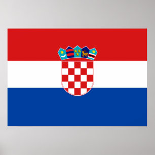 Póster Bandera de Croacia