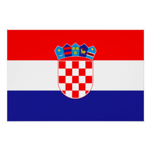 Póster Bandera de Croacia