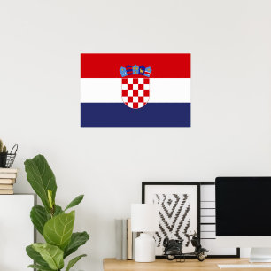 Póster Bandera de Croacia