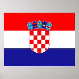 Póster Bandera de Croacia