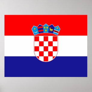 Póster Bandera de Croacia