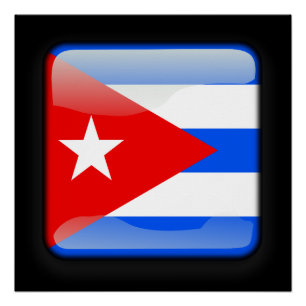 Póster Bandera de Cuba