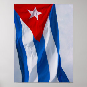 Póster bandera de Cuba