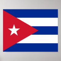 Bandera de Cuba Poster