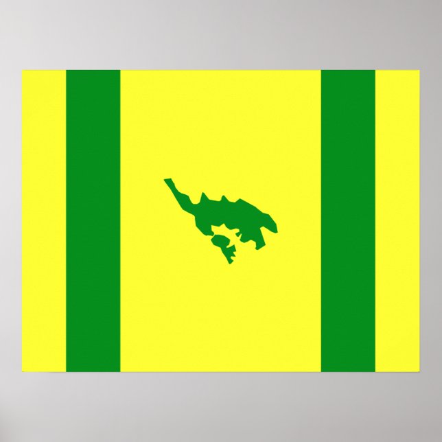 Póster Bandera de Culebra, Puerto Rico (Frente)