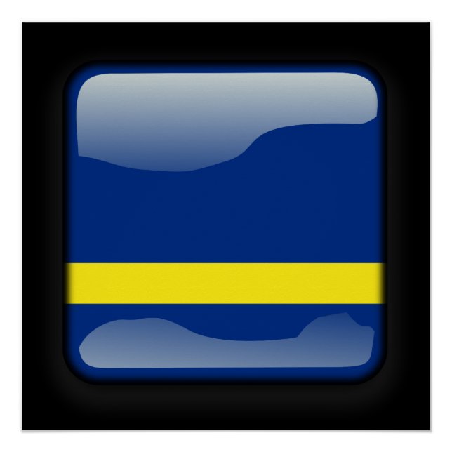 Póster Bandera de Curacao (Anverso)