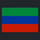 Póster Bandera de Daguestán<br><div class="desc">Bandera patriótica de Daguestán.</div>