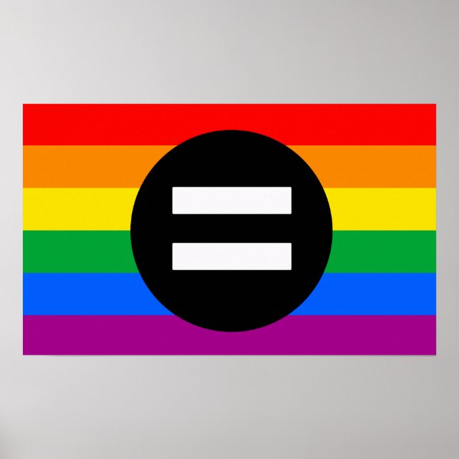 Póster Bandera de Derechos Gay (Frente)