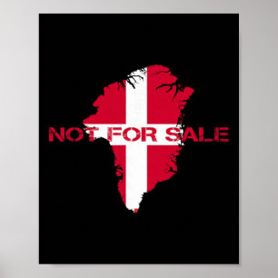 Póster Bandera de Dinamarca Groenlandia No Está En Venta