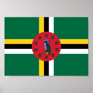 Póster Bandera de Dominica