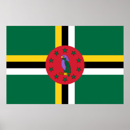 Póster Bandera de Dominica