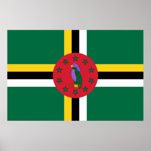 Póster Bandera de Dominica