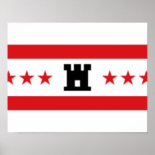 Póster Bandera de Drenthe