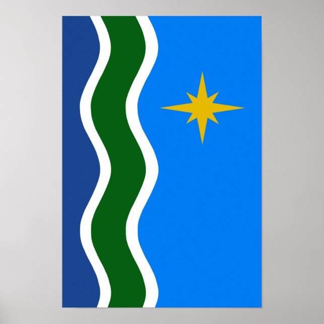 Póster Bandera de Duluth, MN (Frente)