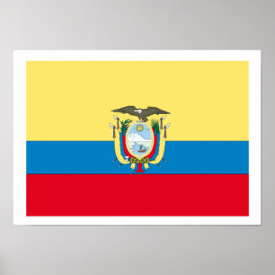 Póster Bandera de Ecuador
