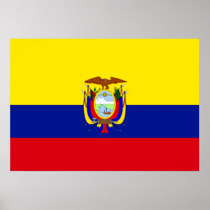 Póster Bandera de Ecuador