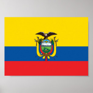Póster Bandera de Ecuador