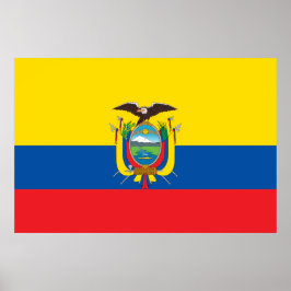 Póster Bandera de Ecuador