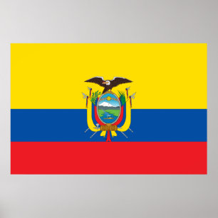 Póster Bandera de Ecuador