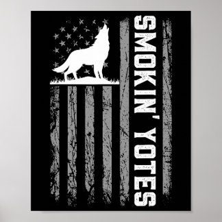 Póster Bandera De Eeuu Coyote Cazando Smokin Yota 4 De Ju