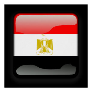 Póster Bandera de Egipto