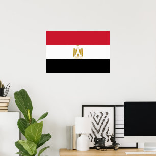 Póster Bandera de Egipto
