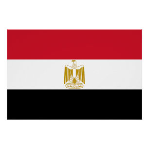 Póster Bandera de Egipto