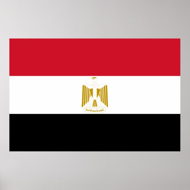 Póster Bandera de Egipto Imprimir materia de papel Poster (Frente)