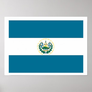 Póster Bandera de El Salvador