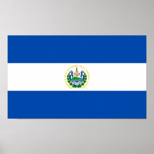 Póster Bandera de El Salvador
