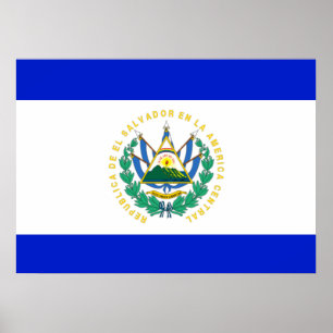 Póster Bandera de El Salvador