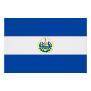 Póster Bandera de El Salvador