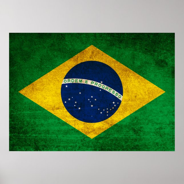 Póster Bandera de época de Brasil (Frente)