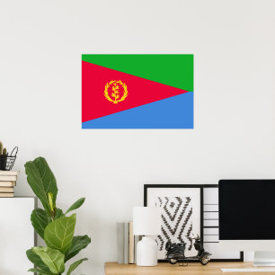 Póster Bandera de Eritrea