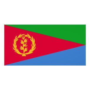 Póster Bandera de Eritrea