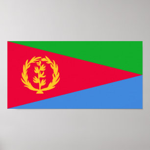 Póster Bandera de Eritrea