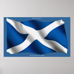 Póster Bandera de Escocia Bratach nàiseanta na h-Alba Imp