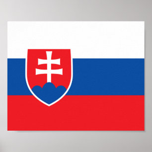 Póster Bandera de Eslovaquia