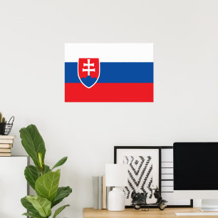 Póster Bandera de Eslovaquia