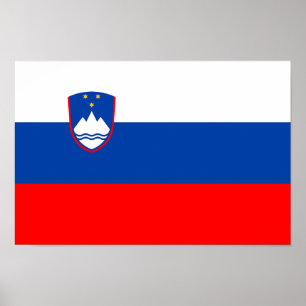 Póster Bandera de Eslovenia