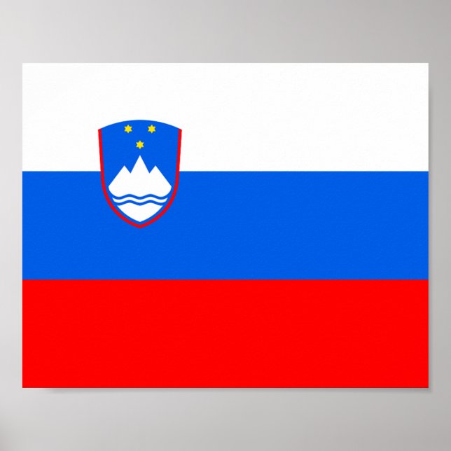 Póster Bandera de Eslovenia (Frente)