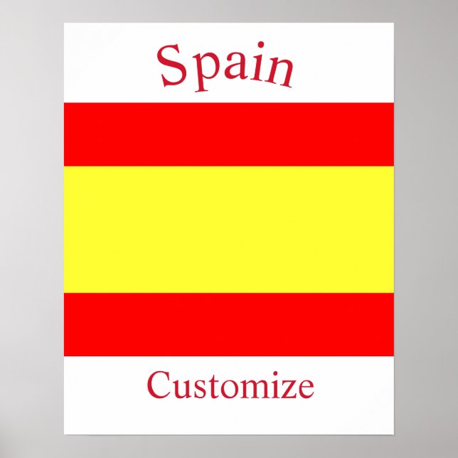 Póster Bandera de España Thunder_Cove (Frente)