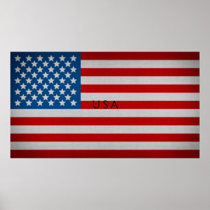 Póster Bandera de Estados Unidos