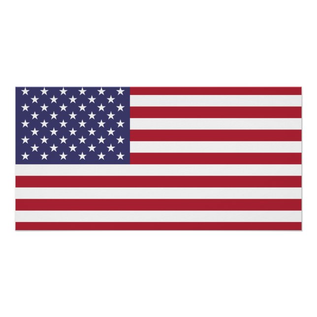 Póster Bandera de Estados Unidos (Anverso)
