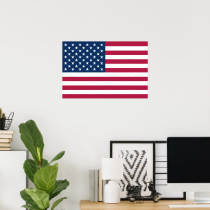 Póster Bandera de Estados Unidos