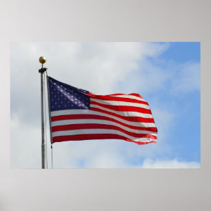 Póster Bandera de Estados Unidos