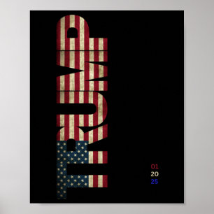 Póster Bandera de Estados Unidos 1