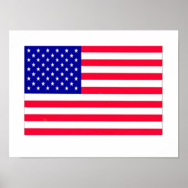 Póster Bandera de Estados Unidos 4 de julio